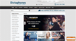 Desktop Screenshot of dictaphones.co.uk